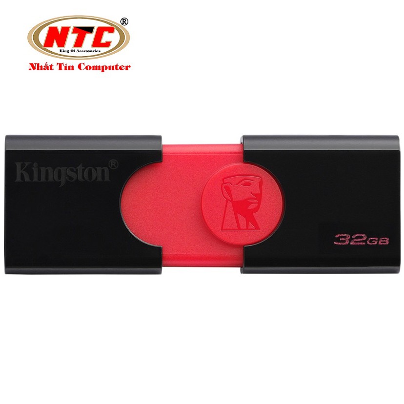 USB 3.0 Kingston DataTraveler DT106 32GB (Đen đỏ) | BigBuy360 - bigbuy360.vn