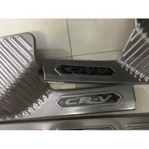 Bộ ôp bậc trong ngoài xe Honda CRV 2018-2019 mẫu inox