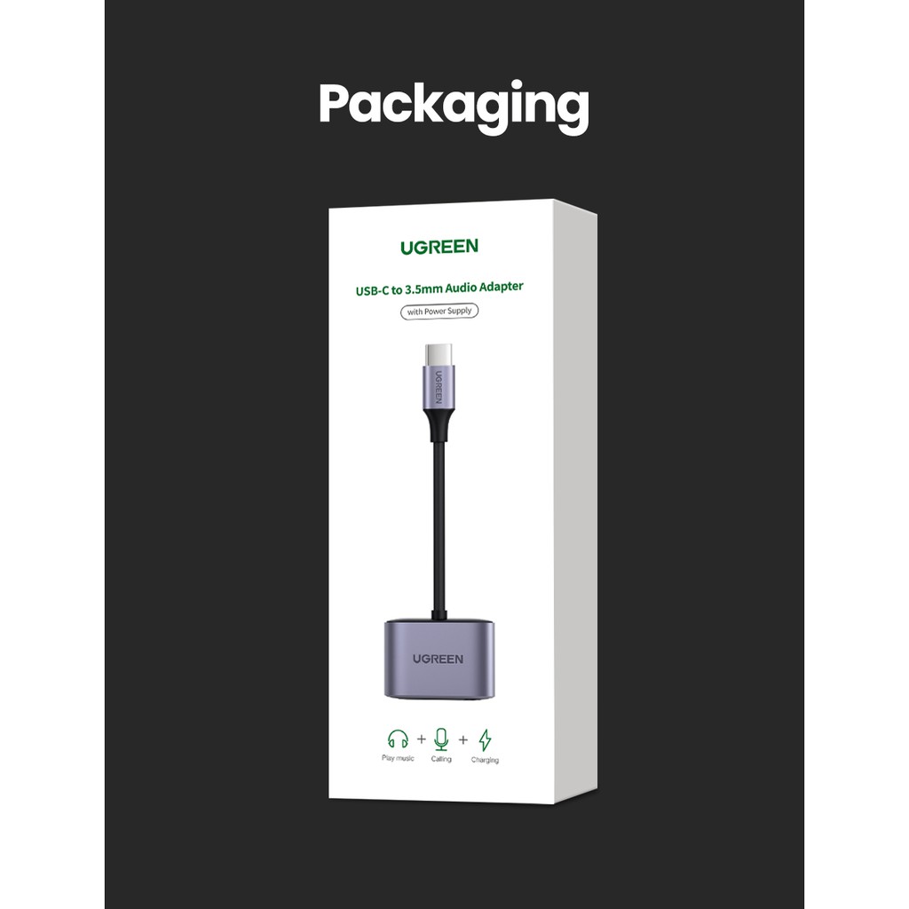 Ugreen 2 Trong 1 Usb C Sang 3.5 mm. Ốp Máy Tính Bảng Thời Trang Cho Samsung Note 10 / Note 10 Air5 / 4 iPad Pro 2020 / 2018