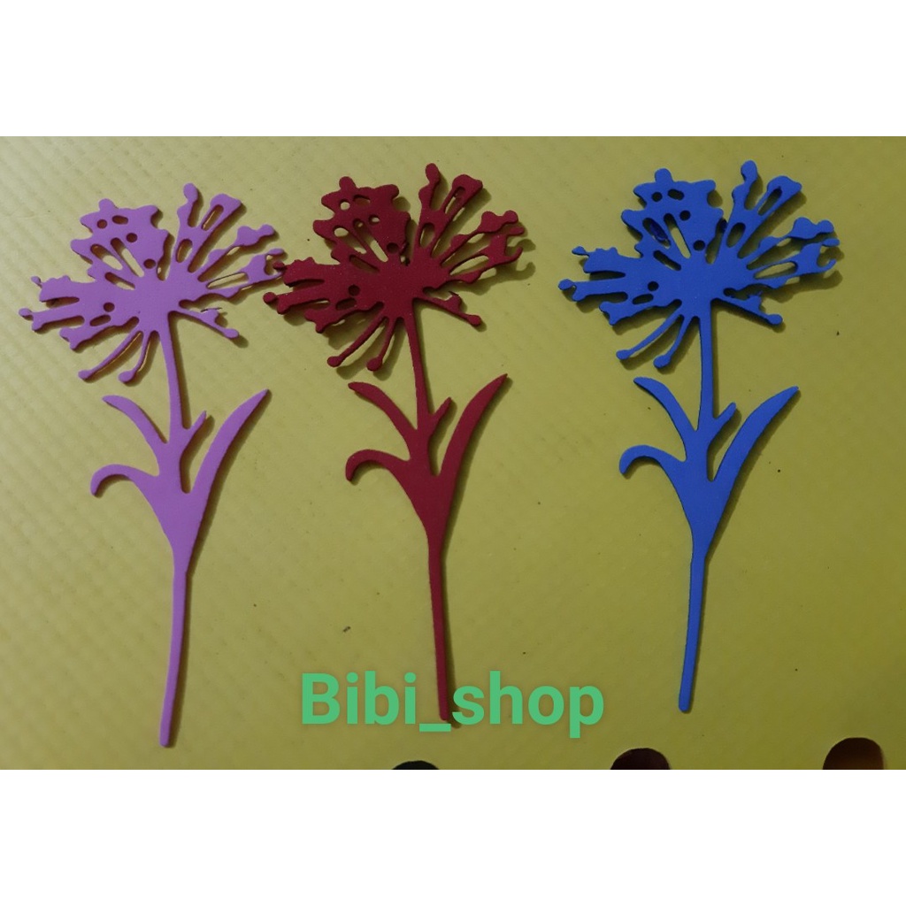10 hoa xốp cánh xòe rất đẹp, nhiều màu, size 10.5 X 5Cm_ Hoa trang trí lớp học_bưu thiếp, thiệp, bao lì xì_hoa mầm non