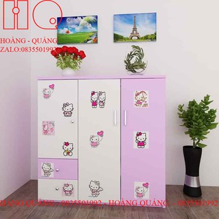Tủ quần áo cho bé gái nhựa đài loan [ Hàng Chính Hãng ] miễn phí ship hcm
