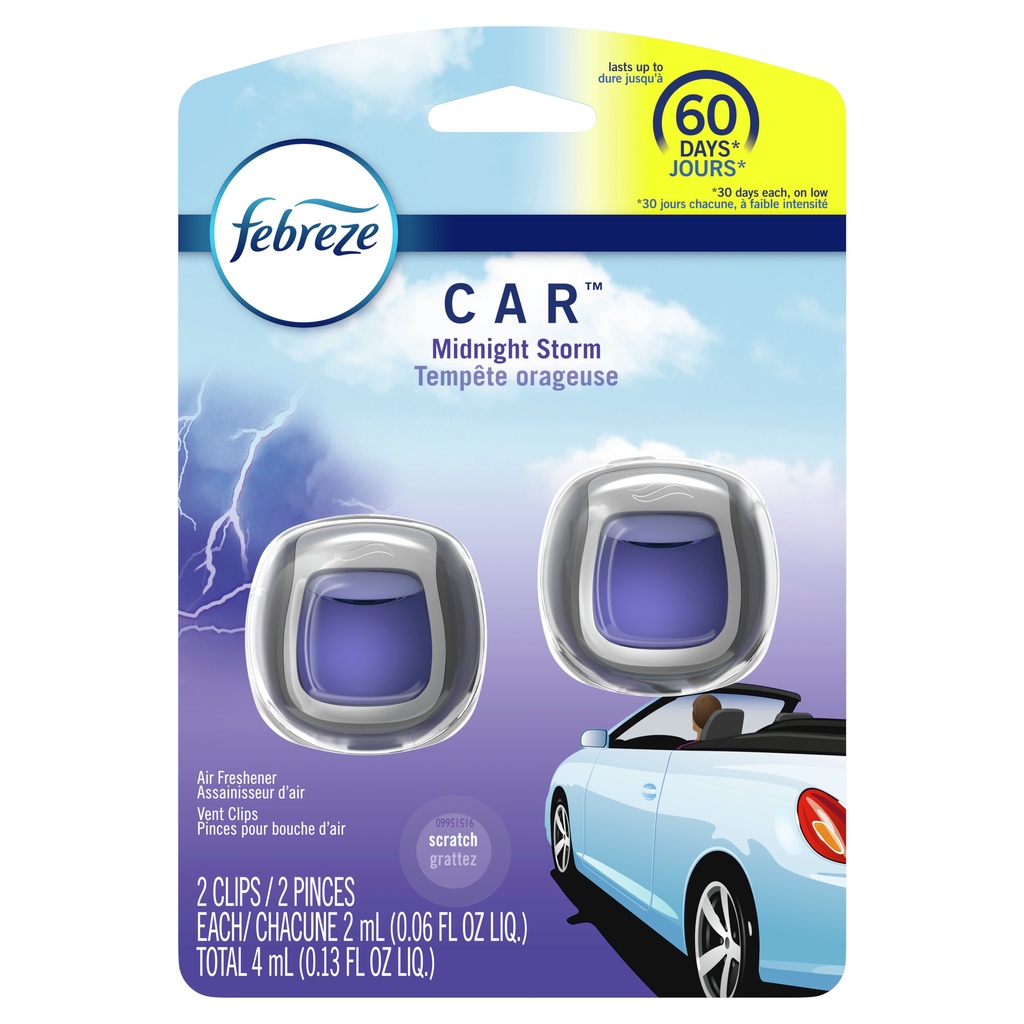 Nước Hoa Ô Tô Febreze Cao Cấp Kẹp Cửa Gió Điều Hòa Xe Hơi