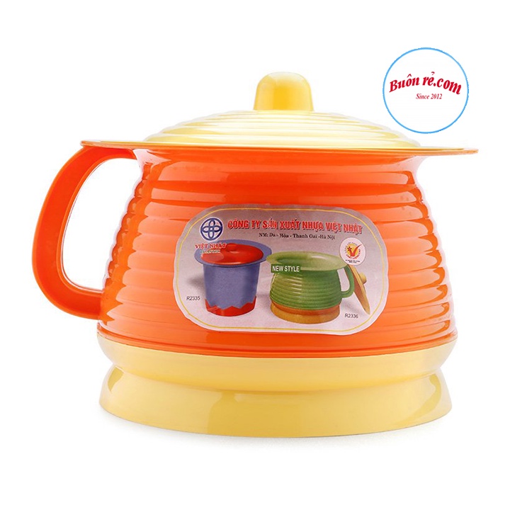 Bô vệ sinh cao cấp cho bé nhựa Việt Nhật (5451) có nắp đậy br01416