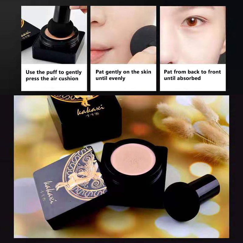 JP1 Mushroom Head Air Cushion CC Cream Moisturizing Foundation Natural Brightening BB Cream Ivory White Natural Color