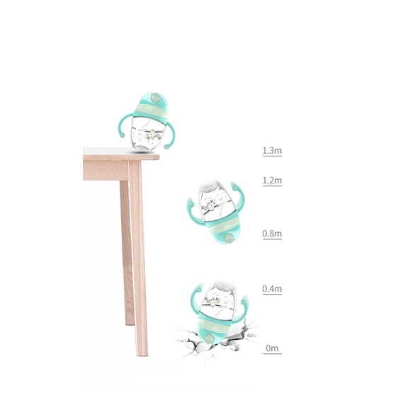 Bình tập uống chống sặc Little Bean và Xin Tiger (tăng cọ ống hút)