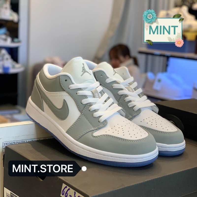 🌻MINTSTORE🌻Giày sneaker foce xám trắng đế xanh thấp cổ