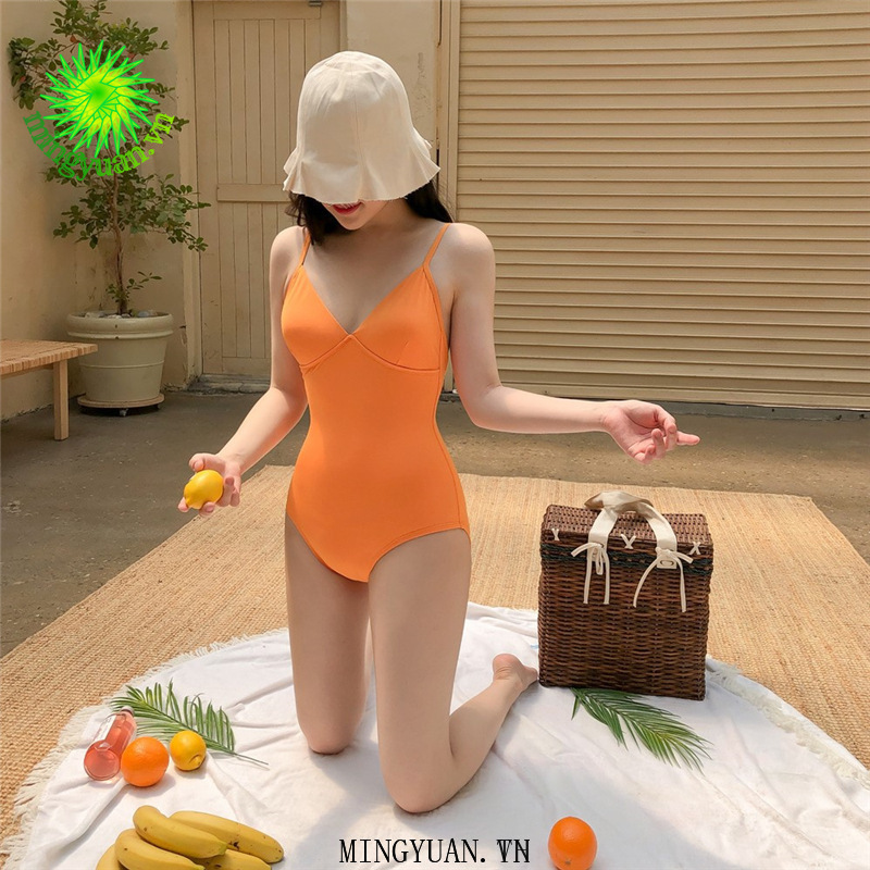 [mingyuan] 2020 A red and black one-piece swimsuit is a hot spring women's swimwear combination | BigBuy360 - bigbuy360.vn