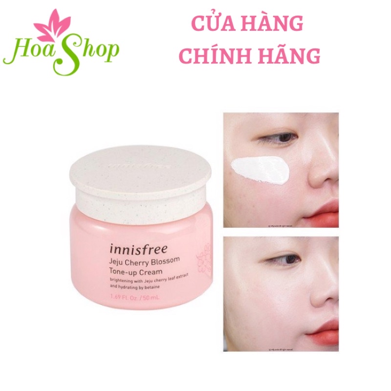 Kem Dưỡng Nâng Tông Da Innisfree Jeju Cherry Blossom Tone Up Cream 50ml