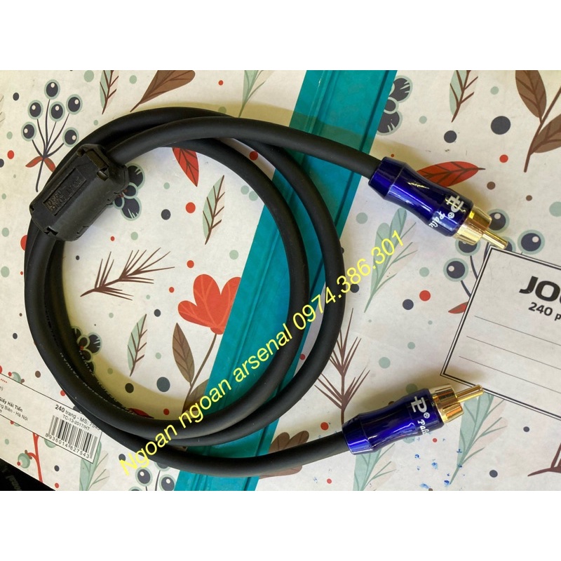 Dây âm thanh đồng trục chuẩn coaxial hàng đã hoàn thiện dây jack. Mã TH 132