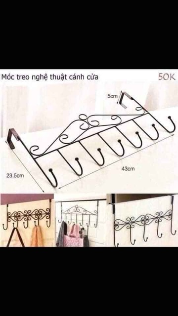 Móc treo sau cửa đa năng