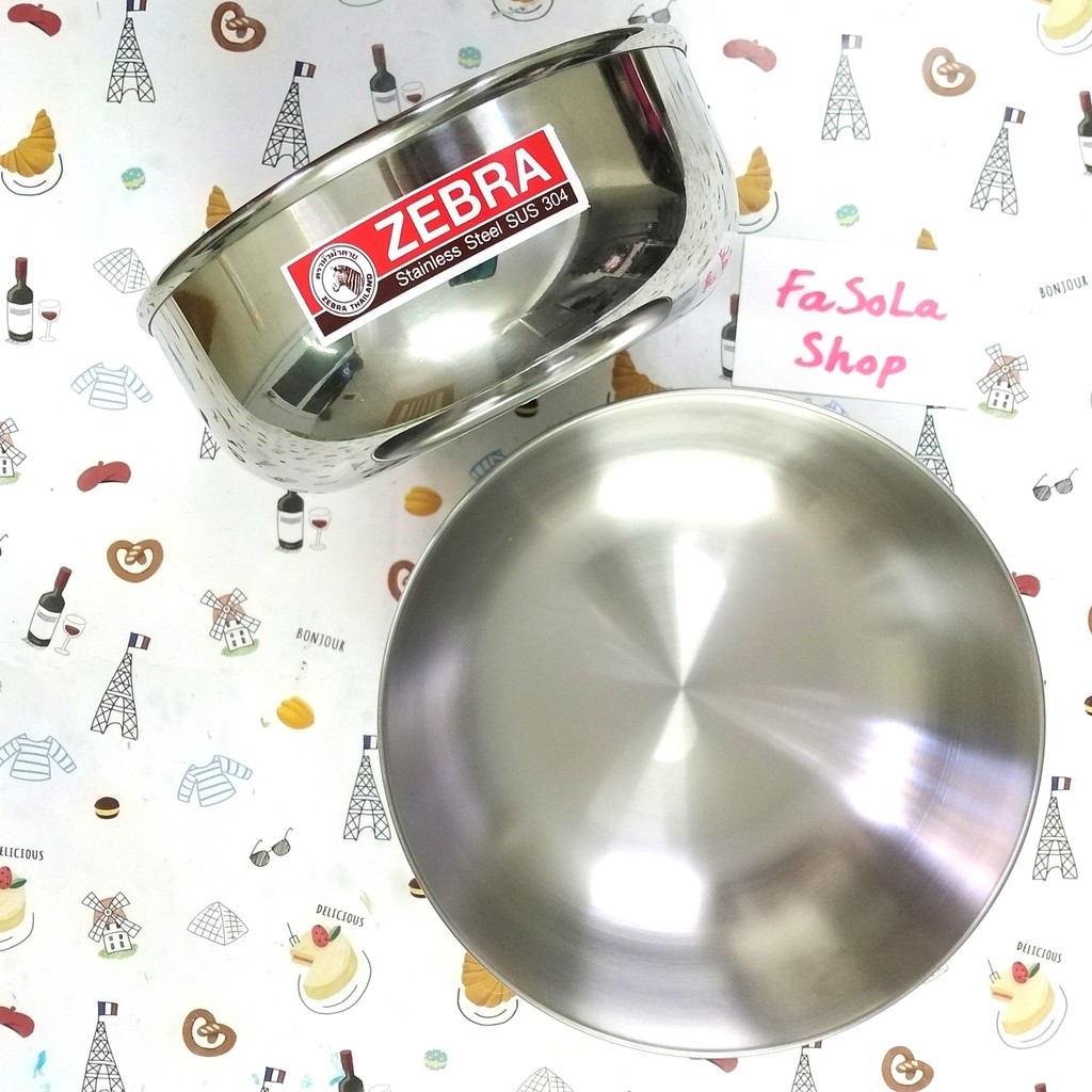 Bát / thố Inox ZEBRA Thái Lan đường kính 12cm & 14cm chén tô