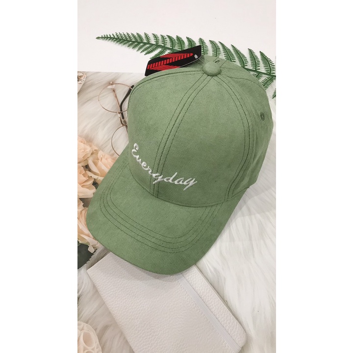 Mũ Lưỡi Trai Thêu Chữ Everyday Dành Cho Nam Và Nữ Vải  Mềm Mịn Đẹp Thời Trang