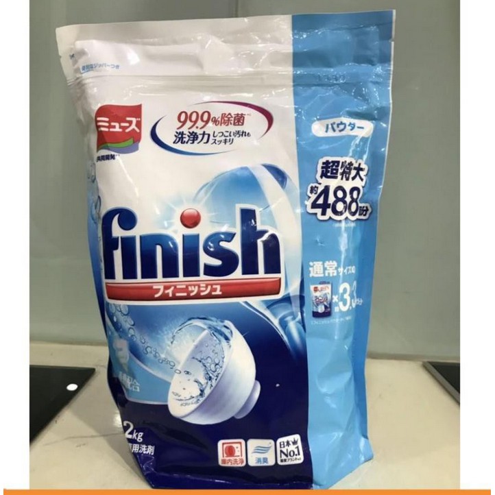 Bột rửa chén bát Finish Nhật 2.2kg dành cho máy rửa bát