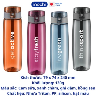 Bình nước thể thao Kita Active 700ml inochi tập gym
