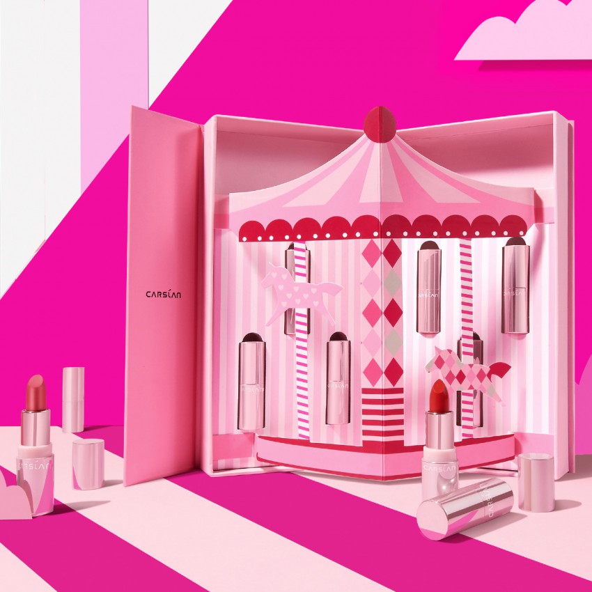 Bộ 6 thỏi son môi Carslan dưỡng ẩm lâu trôi thiết kế vỏ hình đẹp mắt 1g | BigBuy360 - bigbuy360.vn