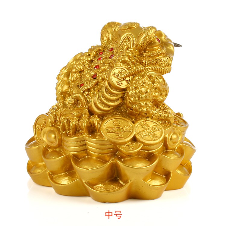 ✿Kaiguang Zhaocai Golden Toad vết đồ trang trí tại phòng trọ cửa hàng quầy tiệm thu ngân lễ tân ba chân geomanic