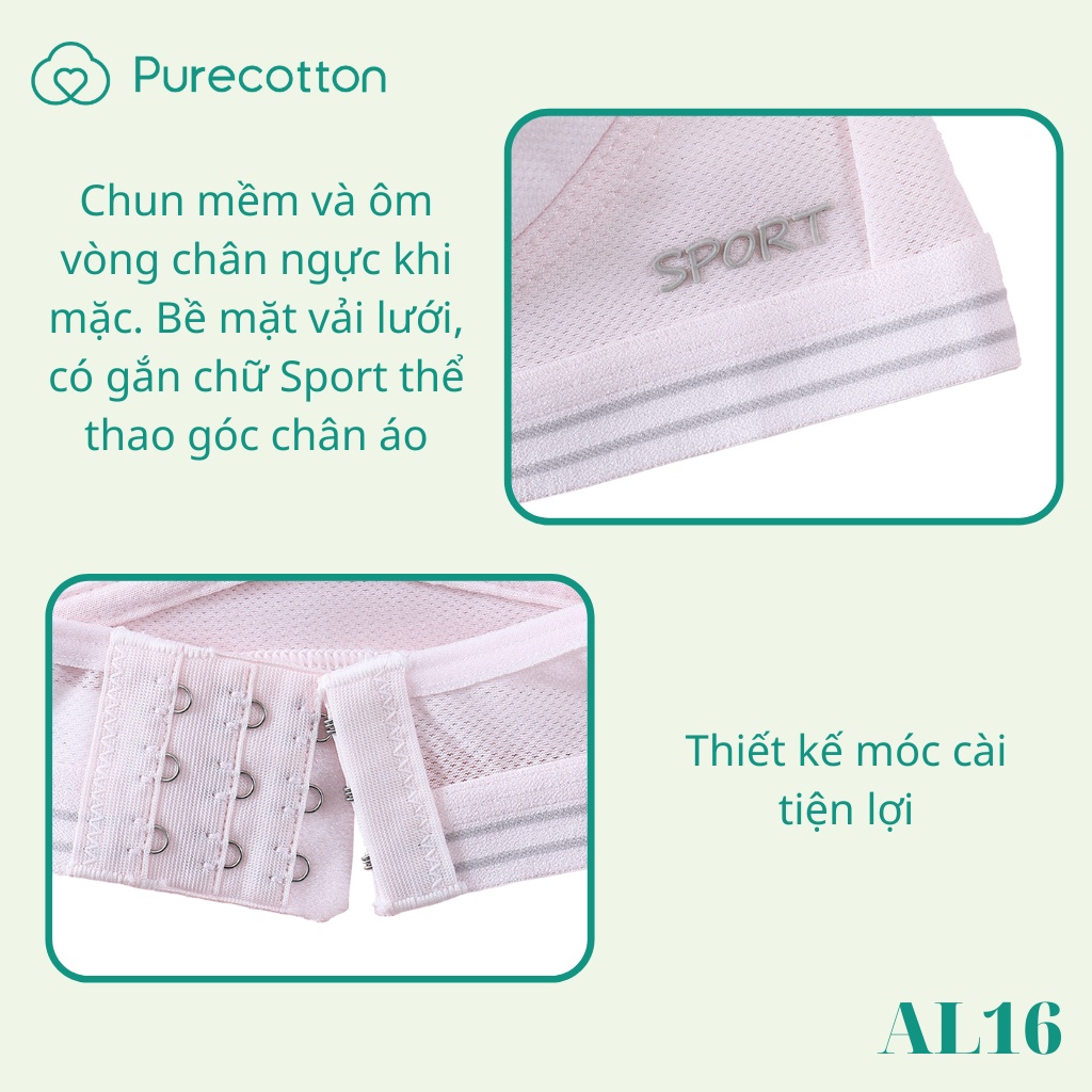 Bộ sưu tập SPORTY CHIC áo lót học sinh Purecotton chất liệu cotton cao cấp PC029