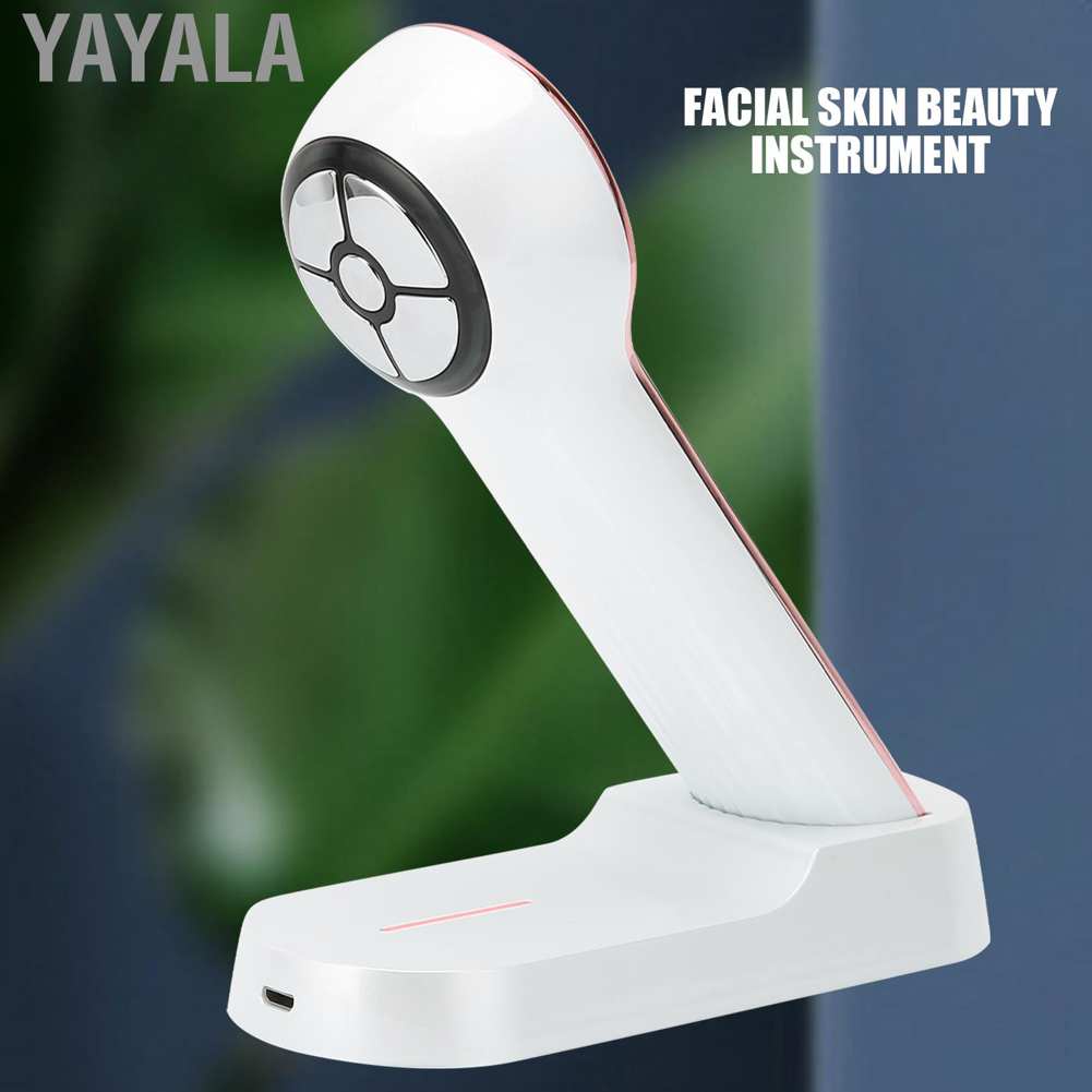 Yayala Slim Patch Health Care Facial Skin Beauty Instrument USB Charging Anti Aging Tightening Face Massage Machine White