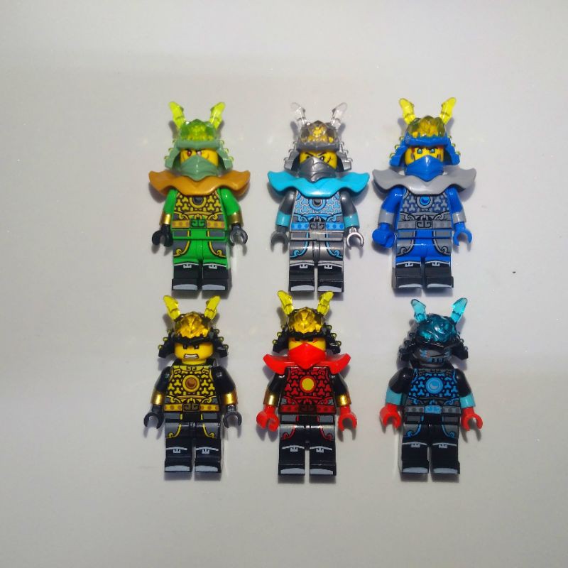 COMBO 6 nhân vật non Lego Ninjago SS12 &amp; 6 Samurai  ( 2hand )