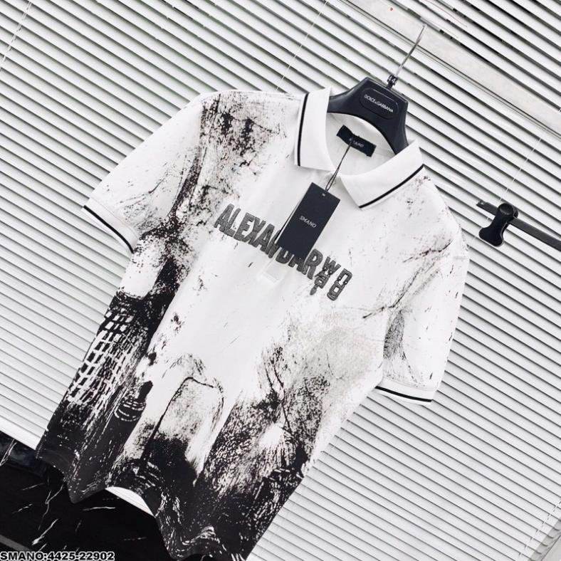 Áo Polo Nam SPF ALEXANDAR Loang Siêu Hot - Áo Polo Loang Trắng Siêu Đẹp Cho Nam