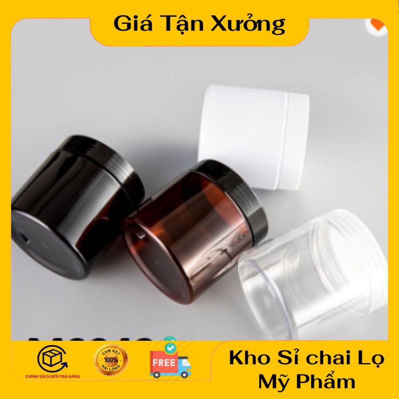 Hủ Đựng Kem ❤ TRÙM SỈ ❤ Combo 100 Hũ nhựa pet 200g , phụ kiện du lịch