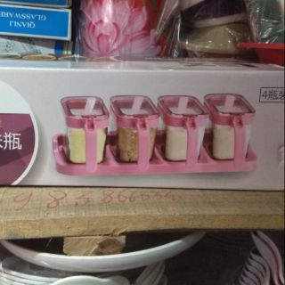 Bộ 4 lọ đựng gia vị