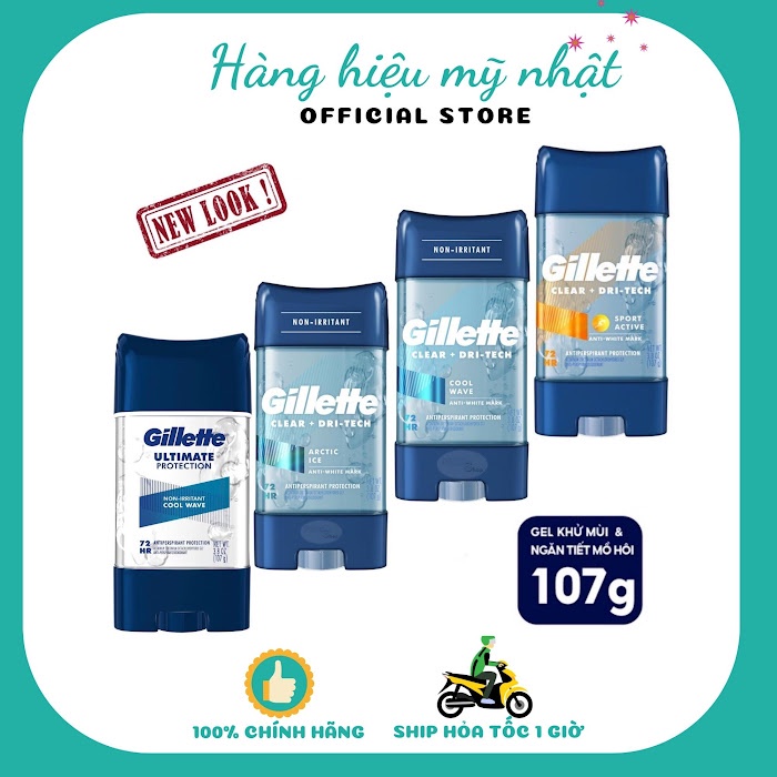 Lăn Khử Mùi Gillette Clear Gel 107g