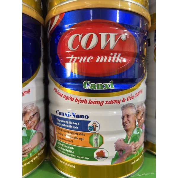 Sữa Cow True Milk CanXi 900g
