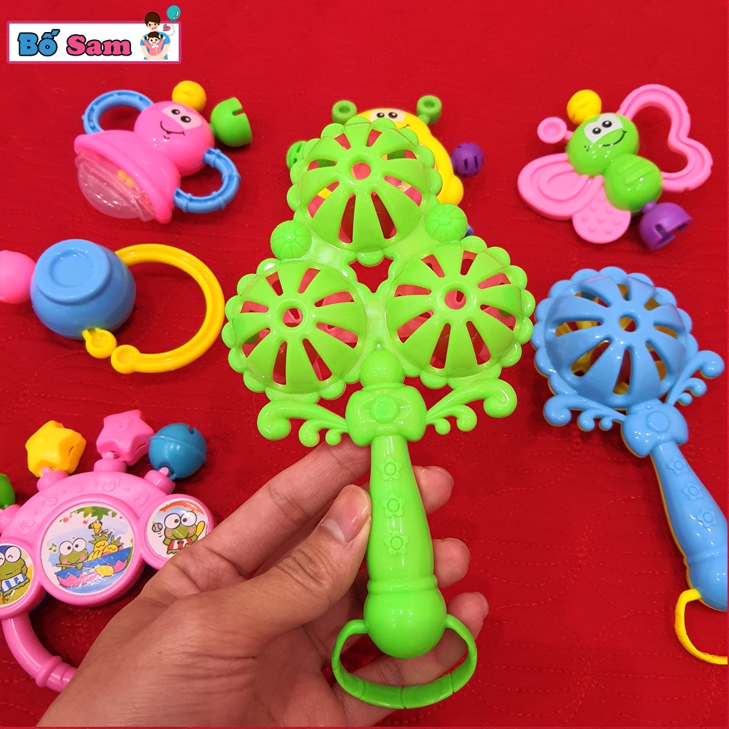 Bộ xúc xắc cho bé 7 món đồ chơi lục lạc vui nhộn Shop Bố Sam