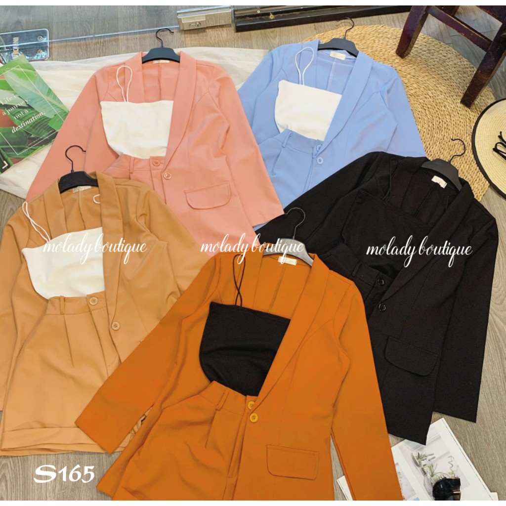 Set Vest 3 Món Tay Dài Sang Chảnh Chuẩn Đẹp S165 - MOLADY | BigBuy360 - bigbuy360.vn