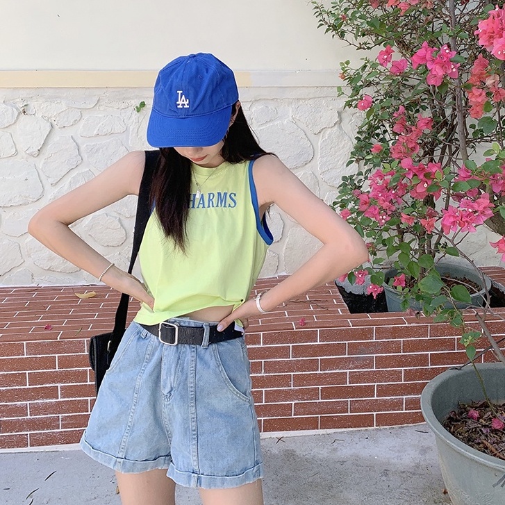 Áo thun sát nách phong cách Hàn Quốc thời trang cho nữ