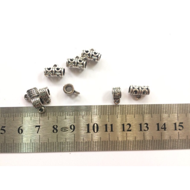 10 ống xỏ ngang xi bạc