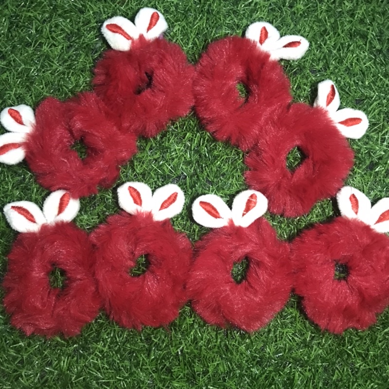 Dây Buộc Tóc Lông Tai Thỏ Xinh Xắn Đáng Yêu