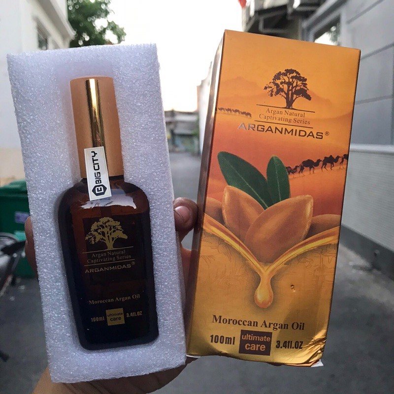 ( Chính hãng)Tinh dầu phục hồi tóc chẻ ngọn hư tổn ARGANMIDAS 100ml