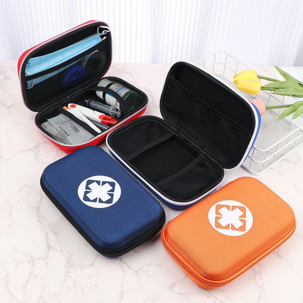 ♫DAPHNE♫ Home Storage Medicine Storage Bag Outdoor Travel Camping Survival Medical Bag Portable Medical Bag Survival Kit Aid Box Oxford Cloth Multifunctional Medical EVA Bag Emergency Kit Car Anti-pressure/Multicolor