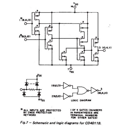 IC số CD4011  / DIP-16 / 4 x NAND - 2 inputs / Linh Kiện Điện Tử