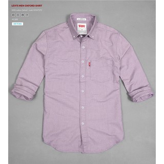 Áo sơ mi nam tay dài LEVIS tím môn vải oxford - Đẳng Cấp Sành Điệu
