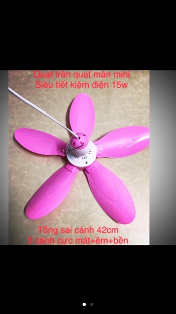 Quạt trần mini sải cánh 42cm dây đồng sịn cực mát tiết kiệm điện | BigBuy360 - bigbuy360.vn