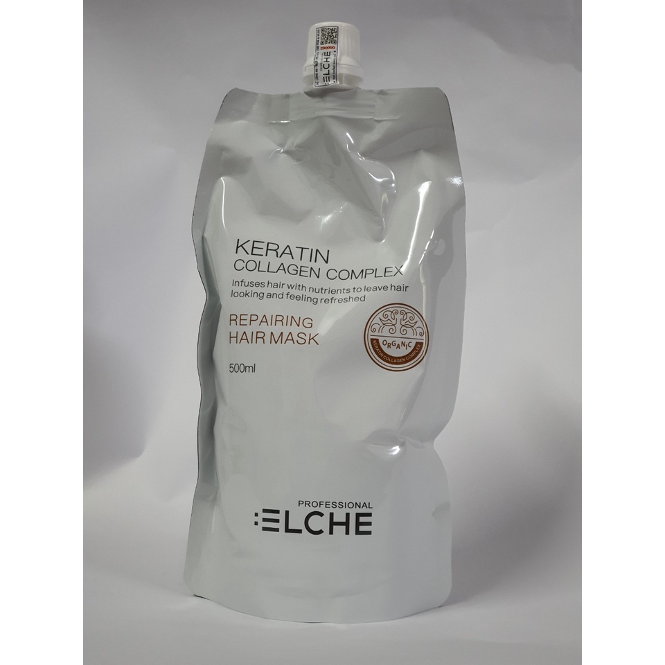 Mặt nạ hấp tóc Keratin Collagen Complex Elche 500ml