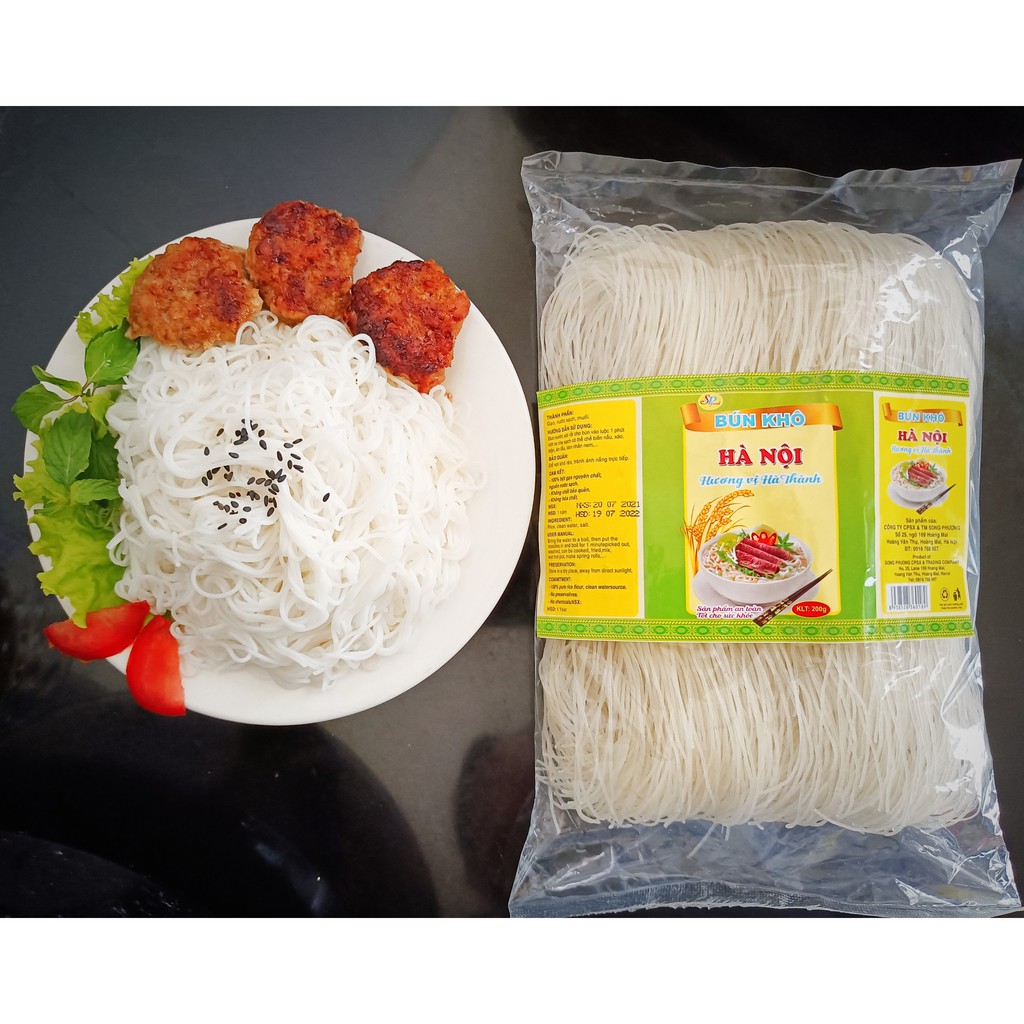 BÚN KHÔ HÀ NỘI - 100% TỪ GẠO (KHÔNG PHỤ GIA, KHÔNG CHẤT BẢO QUẢN)