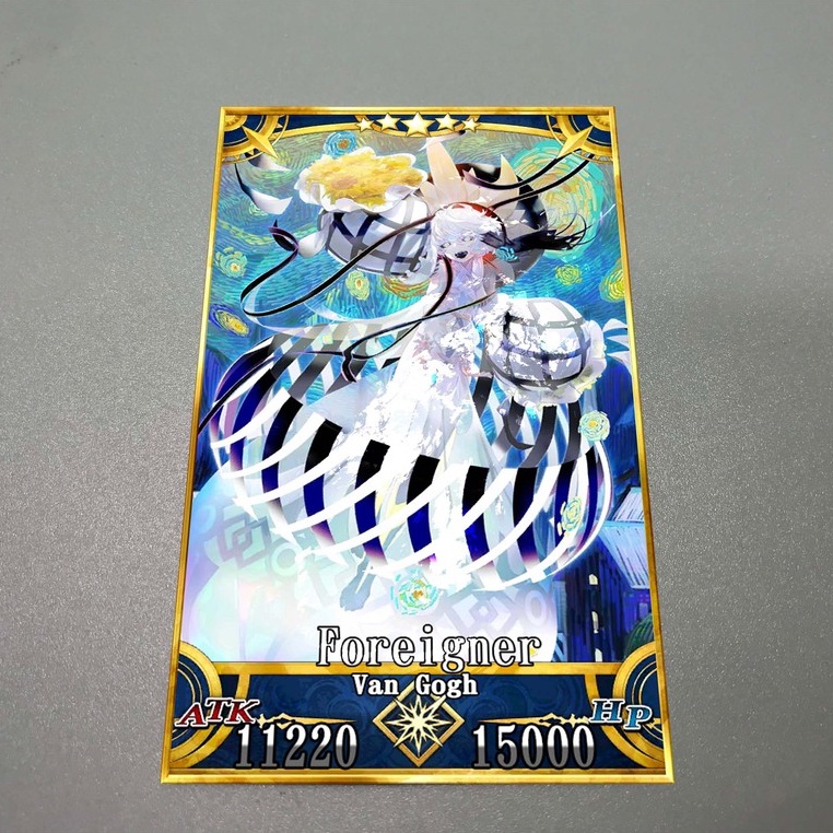 Thẻ bài custom card bánh xốp anime Fate/Grand Order FGO để sưu tầm tự chọn Van Gogh
