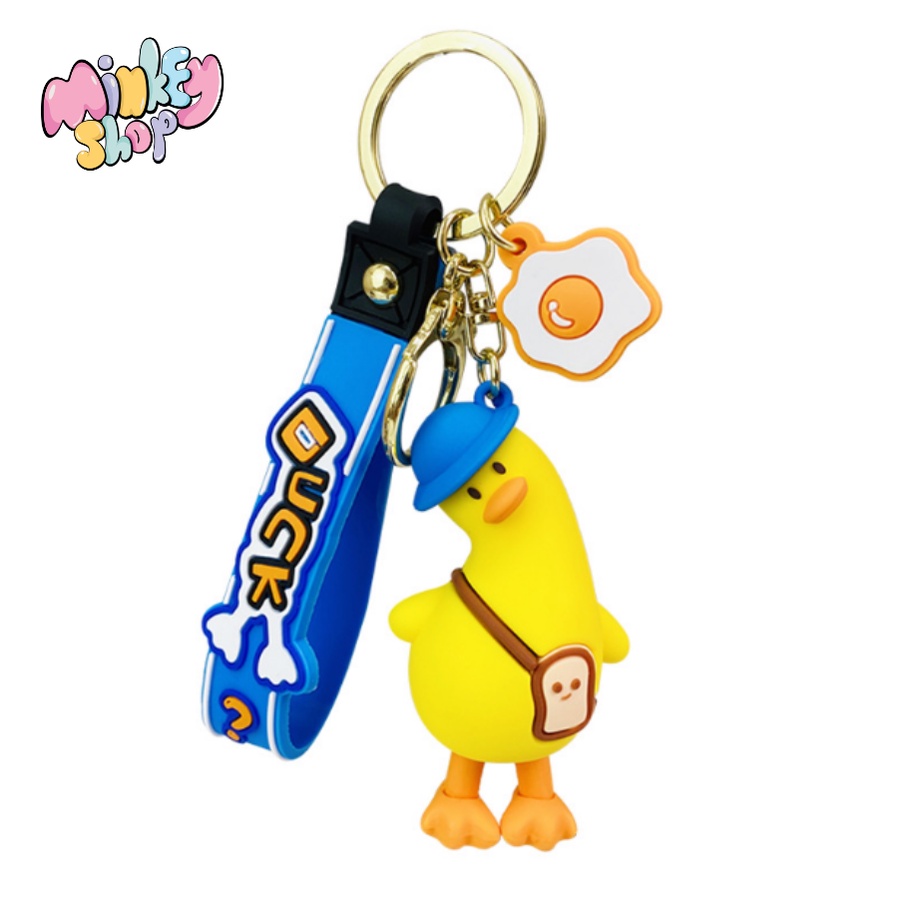 Móc Khóa Đẹp Hình Vịt Cute phụ kiện Túi Xách dễ thương -Minkey