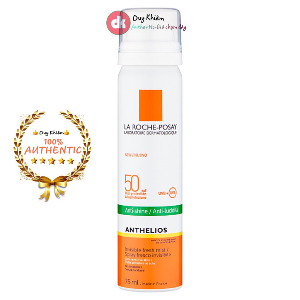 Kem Chống Nắng Dạng Xịt La Roche-Posay Anthelios Invisible Fresh Mist SPF 50 75ml | BigBuy360 - bigbuy360.vn