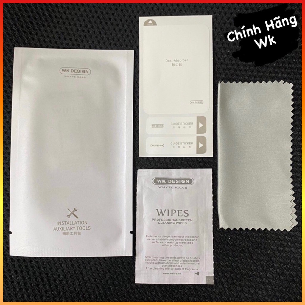 Bộ khăn lau vệ sinh màn hình chính hãng WK hỗ trợ làm sạch màn hình điện thoại