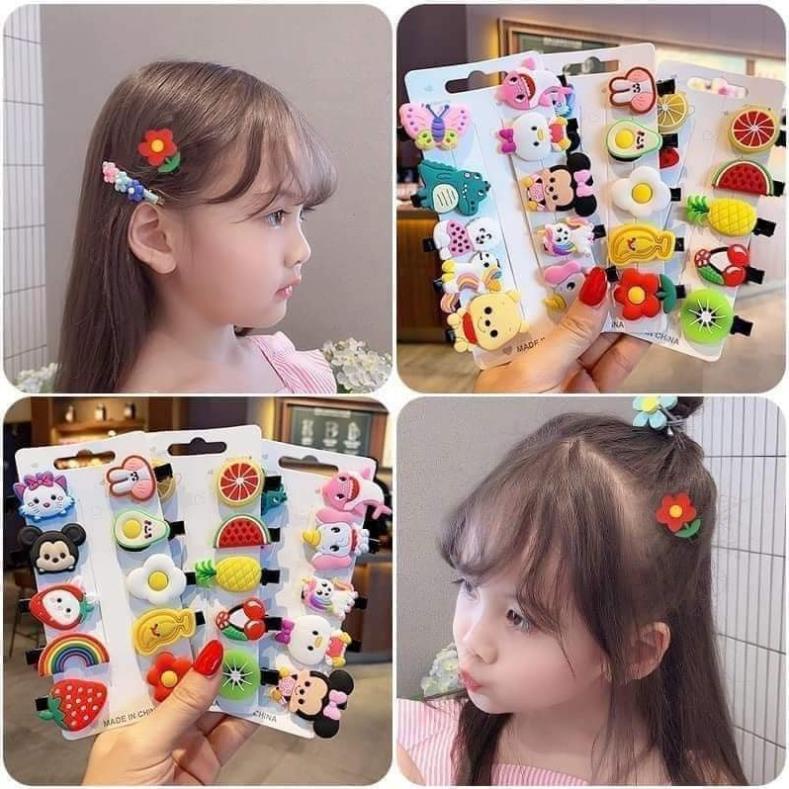 Set kẹp tóc siêu đáng yêu cho bé