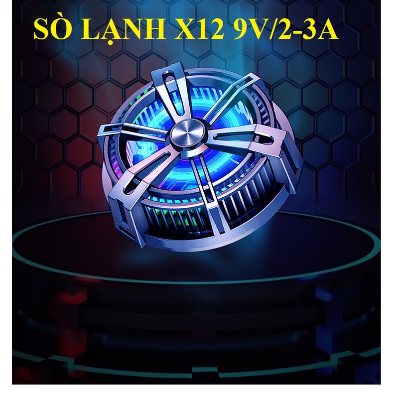 Quạt tản nhiệt điện thoại sò lạnh X12/X13 nam châm làm lạnh tới 0 độ C