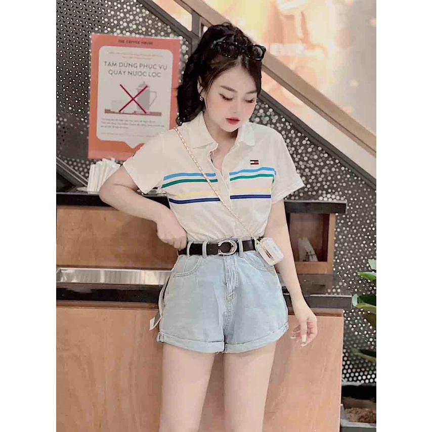 Áo polo nữ - Áo thun nữ MIA 1992 chất mềm mịn co giãn có kèn chứ siêu hot