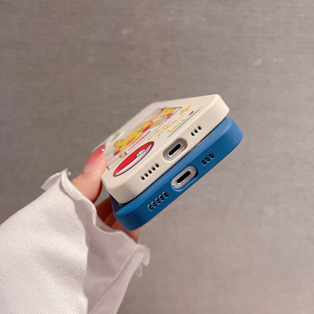 Ốp Điện Thoại In Hình Pikachu Cho iPhone13Pro iP12Pro XS iPhone11 13mini 13Promax 11 12 13 7p