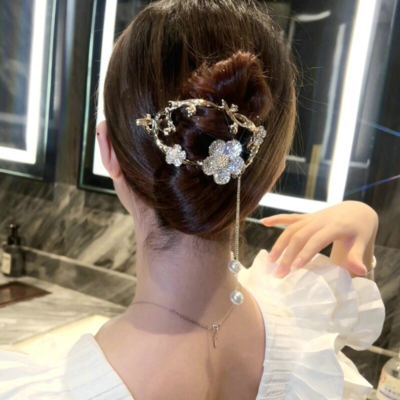 Kẹp Tóc Đính Ngọc Trai Thời Trang Dành Cho Nữ Ếch