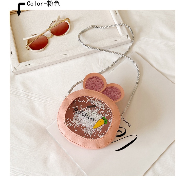 Túi Đeo Chéo Hình Thỏ Dễ Thương Cho Bé Gái